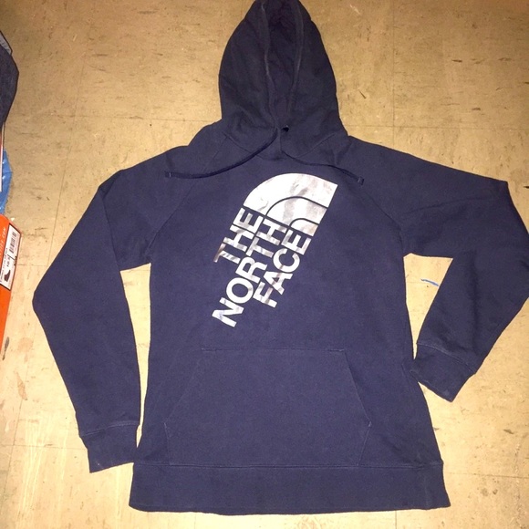 womens blue north face hoodie